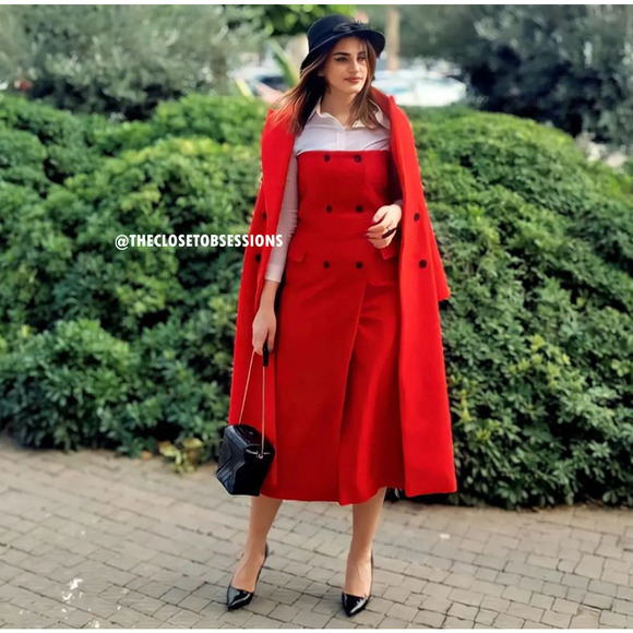 ZARA BLOGGER FAVE!!! Midi Dress with Front Slit NWT - Picture 14 of 16